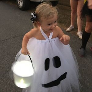 Girls Custom Ghost Tutu Costume Size 3